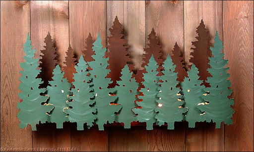 Avalanche Ranch - A11042-04 - Sconces - Metal - Crestline-Pine Forest - Pine Green/Rust Patina