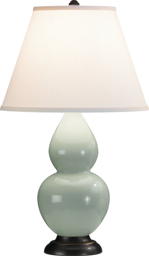 Robert Abbey - 1787X - One Light Accent Lamp - Small Double Gourd - Celadon Glazed Ceramic w/ Deep Patina Bronzeed