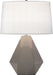Robert Abbey - 942 - One Light Table Lamp - Delta - Smoky Taupe Glazed Ceramic w/ Polished Nickel