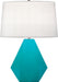 Robert Abbey - 943 - One Light Table Lamp - Delta - Egg Blue Glazed Ceramic w/ Polished Nickel