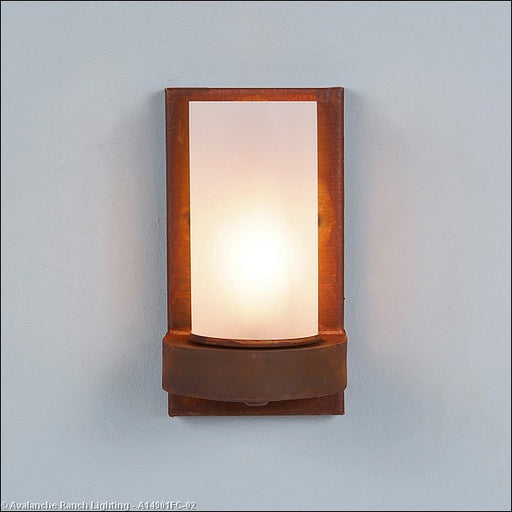 Avalanche Ranch - A14901FC-02 - Sconces - Single Glass - Wisley-Rustic Plain Rust Patina - Rust Patina