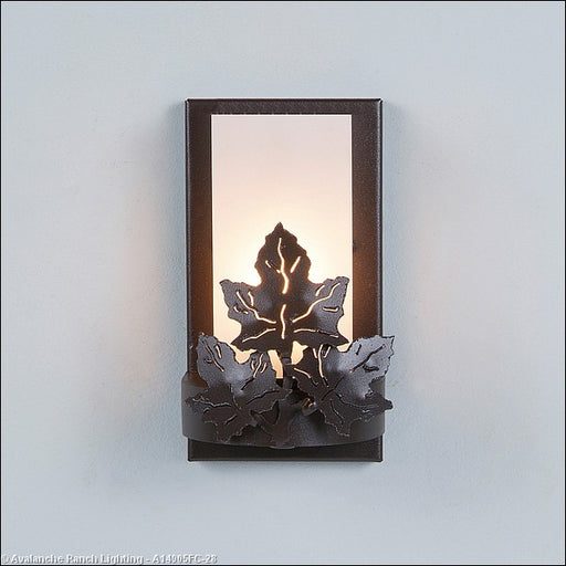 Avalanche Ranch - A14905FC-28 - Sconces - Other - Wisley-Maple Leaf Dark Bronze Metallic - Dark Bronze Metallic