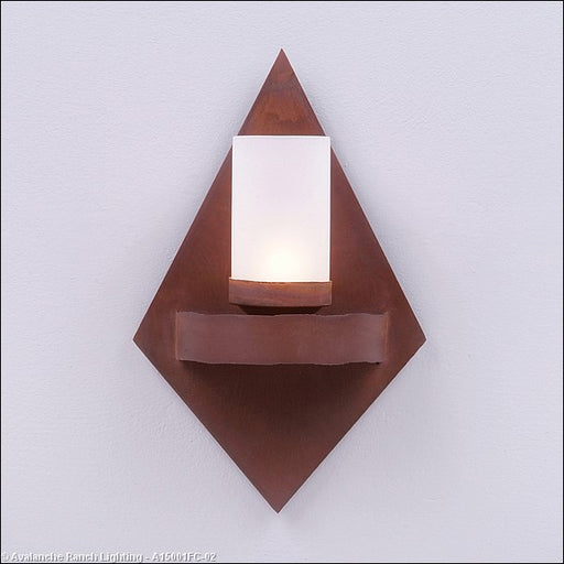 Avalanche Ranch - A15001FC-02 - Sconces - Single Glass - Wisley - Rust Patina