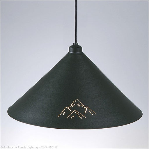 Avalanche Ranch - A24341BC-97 - Pendants - Metal Shade - Canyon Black Iron - Black Iron