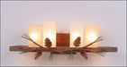 Avalanche Ranch - A37720TS-04 - Bathroom Fixtures - Four Lights - Wisley-Pine Cone - Pine Green/Rust Patina