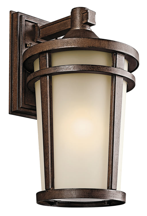 Kichler - 49073BST - One Light Outdoor Wall Mount - Atwood - Brown Stone