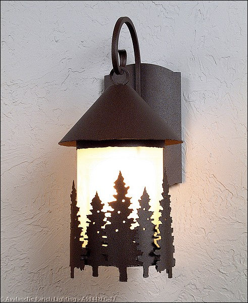 Avalanche Ranch - A51442FC-27 - Exterior - Wall Mount - Vista-Pine Tree - Rustic Brown