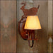 Avalanche Ranch - H13130OP-02 - Sconces - Single Candle - Diablo-Moun Deer - Rust Patina