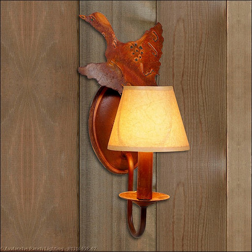 Avalanche Ranch - H13164OP-02 - Sconces - Single Candle - Diablo-Loon - Rust Patina