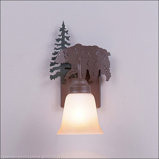 Avalanche Ranch - H14126TT-74 - Sconces - Single Glass - Wasatch-Bear Forest Green/Rustic Brown - Forest Green/Rustic Brown