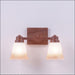 Avalanche Ranch - H37201TT-02 - Bathroom Fixtures - Two Lights - Parkshire-Rustic Plain - Rust Patina