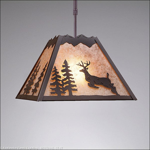 Avalanche Ranch - M26521AL-ST-27 - Pendants - Other - Rocky Mountain-Valley Deer Rustic Brown - Rustic Brown