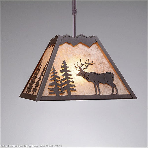 Avalanche Ranch - M26523AL-ST-27 - Pendants - Other - Rocky Mountain-Valley Elk Rustic Brown - Rustic Brown