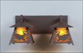 Avalanche Ranch - M35230AM-27 - Bathroom Fixtures - Two Lights - Smoky Mountain-Mountain Deer - Rustic Brown