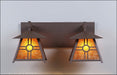 Avalanche Ranch - M35274AM-27 - Bathroom Fixtures - Two Lights - Smoky Mountain-Southview - Rustic Brown
