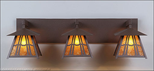 Avalanche Ranch - M35372AM-27 - Bathroom Fixtures - Three Lights - Smoky Mountain-Eastlake - Rustic Brown