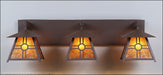 Avalanche Ranch - M35374AM-27 - Bathroom Fixtures - Three Lights - Smoky Mountain-Southview - Rustic Brown