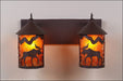 Avalanche Ranch - M38227AM-27 - Bathroom Fixtures - Two Lights - Cascade-Mountain Moose Rustic Brown - Rustic Brown