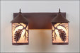 Avalanche Ranch - M38240AL-27 - Bathroom Fixtures - Two Lights - Cascade-Spruce Cone - Rustic Brown
