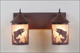 Avalanche Ranch - M38281AL-27 - Bathroom Fixtures - Two Lights - Cascade-Trout Rustic Brown - Rustic Brown