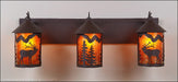 Avalanche Ranch - M38333AM-27 - Bathroom Fixtures - Three Lights - Cascade-Mountain Elk Rustic Brown - Rustic Brown