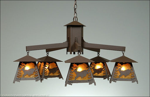Avalanche Ranch - M41530AM-27 - Large Chandeliers - Other - Smoky Mountain-Mountain Deer - Rustic Brown
