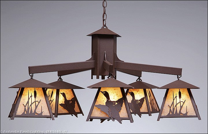 Avalanche Ranch - M41564AL-27 - Large Chandeliers - Other - Smoky Mountain-Loon - Rustic Brown