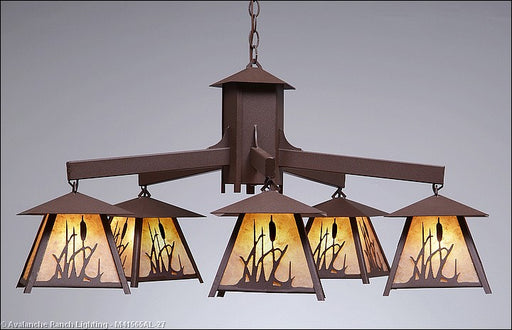 Avalanche Ranch - M41565AL-27 - Large Chandeliers - Other - Smoky Mountain-Cattails - Rustic Brown