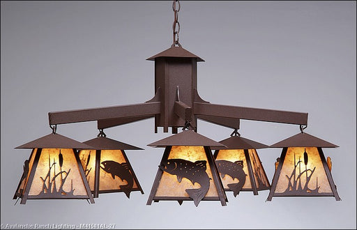 Avalanche Ranch - M41581AL-27 - Large Chandeliers - Other - Smoky Mountain-Trout - Rustic Brown