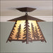 Avalanche Ranch - M47614AL-27 - Semi-Flush Mts. - Other - Smoky Mountain-Spruce Tree - Rustic Brown