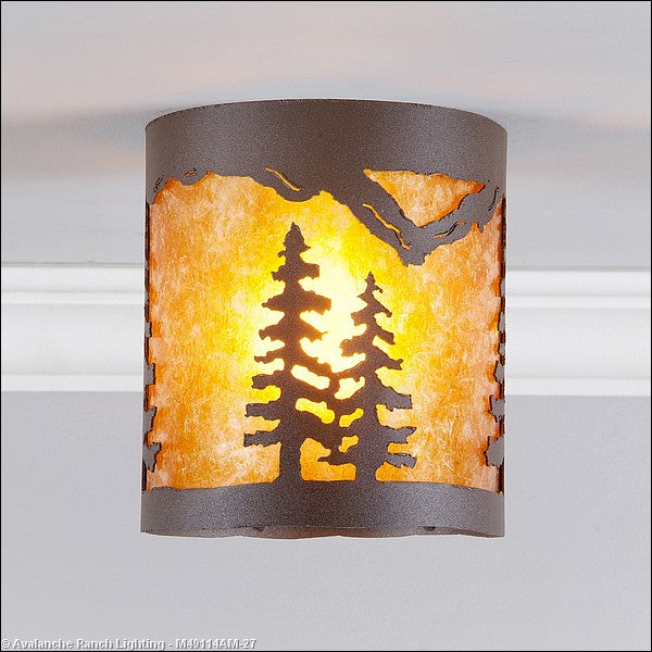 Avalanche Ranch - M49114AM-27 - Flush Mounts - Other - Kincaid-Spruce Tree - Rustic Brown