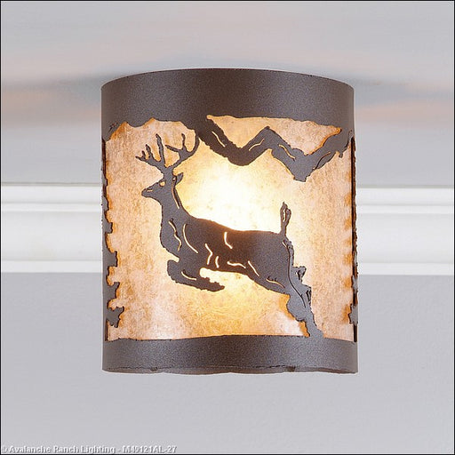 Avalanche Ranch - M49121AL-27 - Flush Mounts - Other - Kincaid-Valley Deer - Rustic Brown