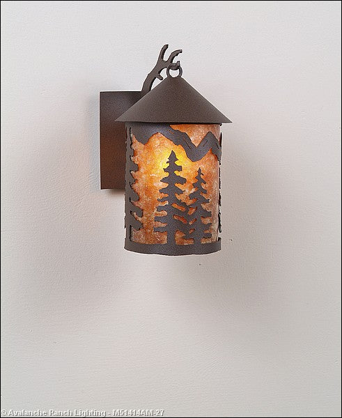Avalanche Ranch - M51414AM-27 - Exterior - Wall Mount - Cascade Lantern-Spruce Tree - Rustic Brown
