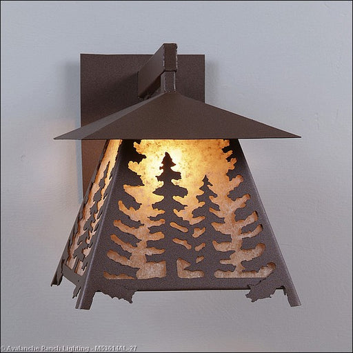 Avalanche Ranch - M53614AL-27 - Exterior - Wall Mount - Smoky Mountain-Spruce Tree - Rustic Brown