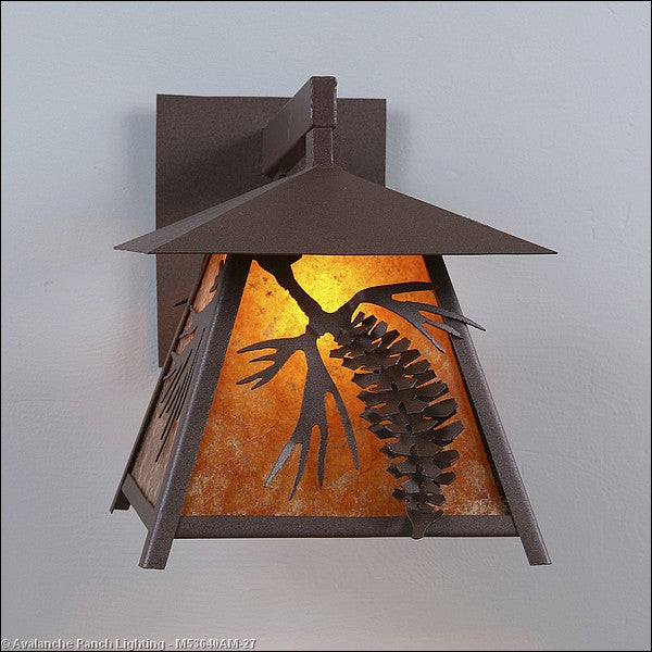 Avalanche Ranch - M53640AM-27 - Exterior - Wall Mount - Smoky Mountain-Spruce Cone - Rustic Brown