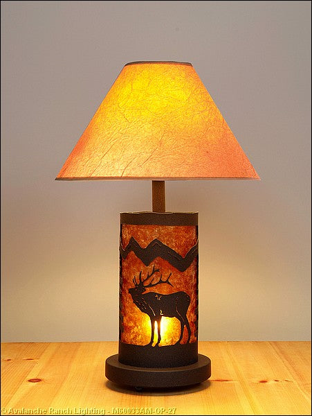Avalanche Ranch - M60033AM-OP-27 - Lamps - Table Lamps - Cascade-Mountain Elk Rustic Brown - Rustic Brown