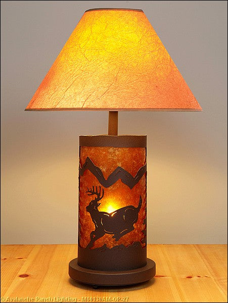 Avalanche Ranch - M60130AM-OP-27 - Lamps - Table Lamps - Cascade-Mountain Deer Rustic Brown - Rustic Brown