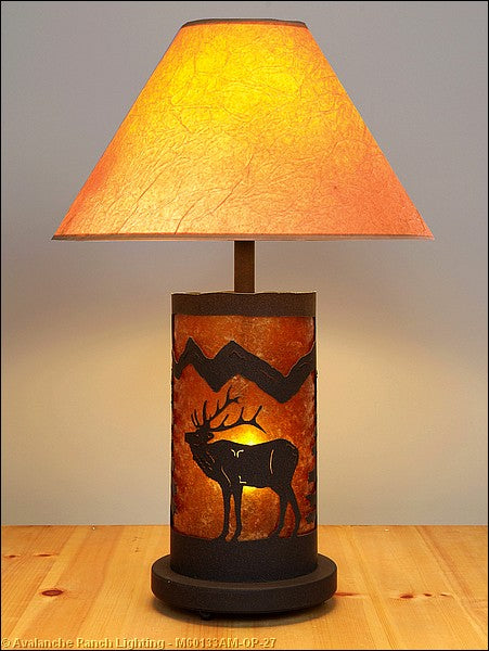 Avalanche Ranch - M60133AM-OP-27 - Lamps - Table Lamps - Cascade-Mountain Elk Rustic Brown - Rustic Brown
