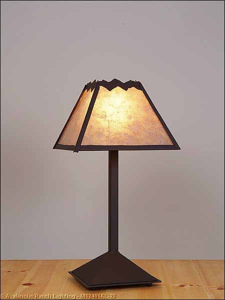 Avalanche Ranch - M62401AL-28 - Lamps - Table Lamps - Rocky Mountain-Rustic Plain Dark Bronze Metallic - Dark Bronze Metallic