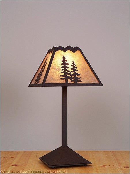 Avalanche Ranch - M62414AL-28 - Lamps - Table Lamps - Rocky Mountain-Spruce Tree - Dark Bronze Metallic