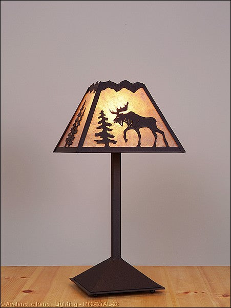 Avalanche Ranch - M62427AL-28 - Lamps - Table Lamps - Rocky Mountain-Mountain Moose Dark Bronze Metallic - Dark Bronze Metallic
