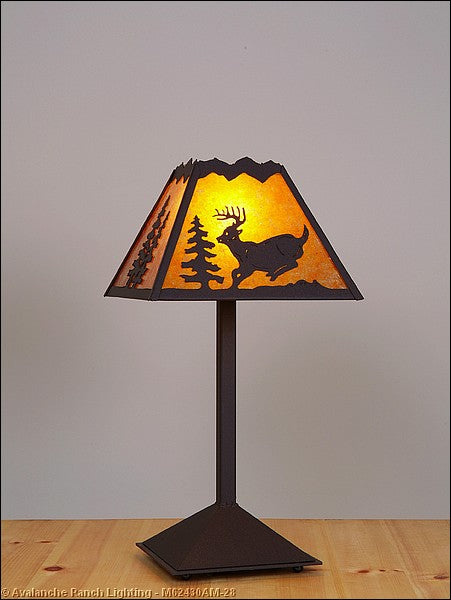 Avalanche Ranch - M62430AM-28 - Lamps - Table Lamps - Rocky Mountain-Mountain Deer Dark Bronze Metallic - Dark Bronze Metallic