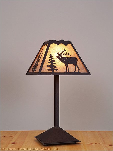 Avalanche Ranch - M62433AL-28 - Lamps - Table Lamps - Rocky Mountain-Mountain Elk Dark Bronze Metallic - Dark Bronze Metallic