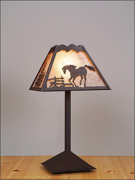 Avalanche Ranch - M62435AL-27 - Lamps - Table Lamps - Rocky Mountain-Mountain Horse Rustic Brown - Rustic Brown