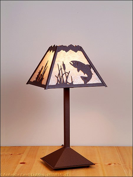 Avalanche Ranch - M62481AL-27 - Lamps - Table Lamps - Rocky Mountain-Trout - Rustic Brown