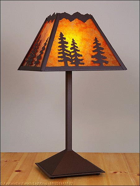 Avalanche Ranch - M62514AM-27 - Lamps - Table Lamps - Rocky Mountain-Spruce Tree - Rustic Brown
