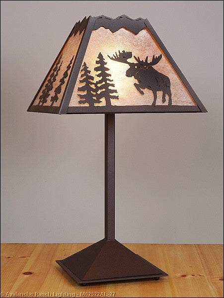 Avalanche Ranch - M62522AL-27 - Lamps - Table Lamps - Rocky Mountain-Alaska Moose Rustic Brown - Rustic Brown