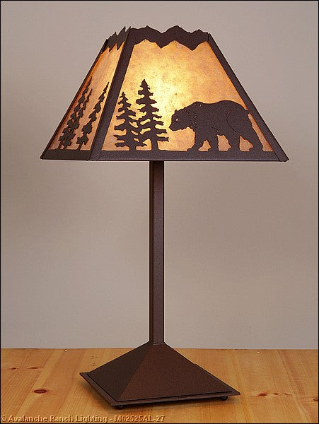 Avalanche Ranch - M62525AL-27 - Lamps - Table Lamps - Rocky Mountain-Mountain Bear Rustic Brown - Rustic Brown