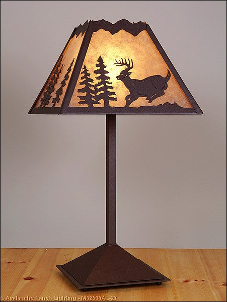 Avalanche Ranch - M62530AL-27 - Lamps - Table Lamps - Rocky Mountain-Mountain Deer Rustic Brown - Rustic Brown