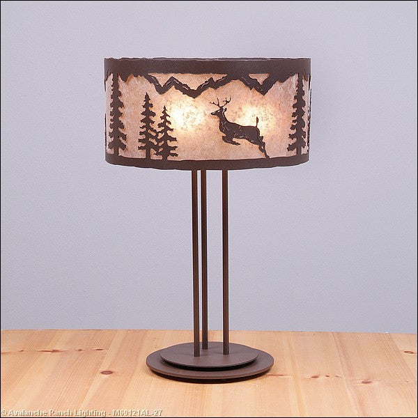 Avalanche Ranch - M69121AL-27 - Lamps - Table Lamps - Kincaid-Valley Deer - Rustic Brown